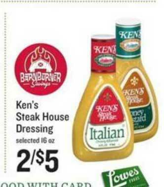 Lowes Foods Ken's Steak House Dressing offer