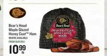 Lowes Foods Boar's Head Maple Glazed Honey Coat Ham offer