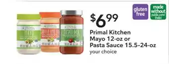 Publix Primal Kitchen Mayo Or Pasta Sauce offer
