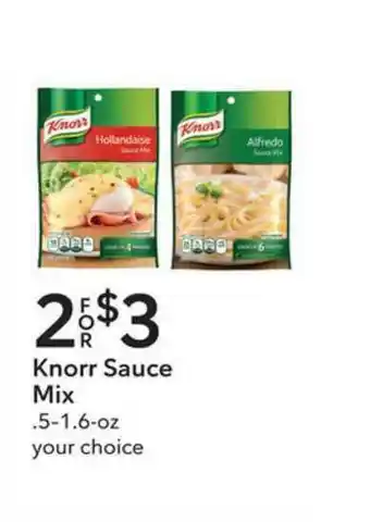 Publix Knorr Sauce Mix offer