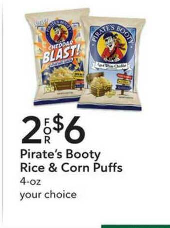 Publix Pirate's Booty Rice & Corn Puffs offer