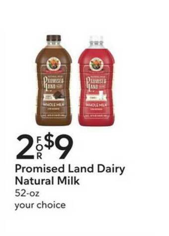 Publix Promised Land Dairy Natural Milk offer