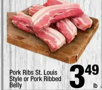Super King Markets Pork Ribs St. Louis Style Or Pork Ribbed Belly offer