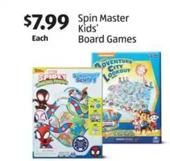 Aldi Spinmaster Kids' Board Games offer