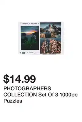 Marshalls Photographers collection set of 3 1000pc puzzles offer