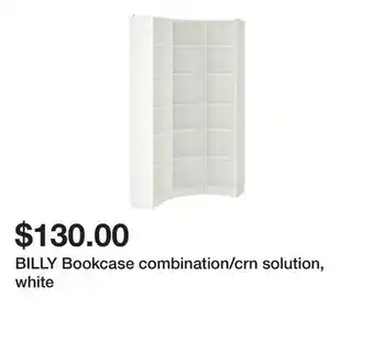 Ikea Billy bookcase combination/crn solution, white offer