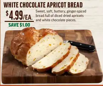 Central Market White Chocolate Apricot Bread offer