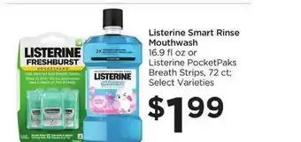 Listerine Smart Rinse Mouthwash