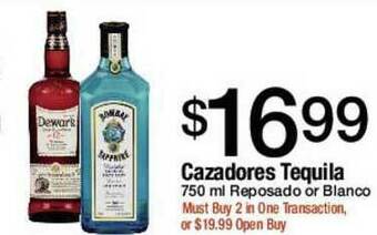Jons International Cazadores Tequila offer