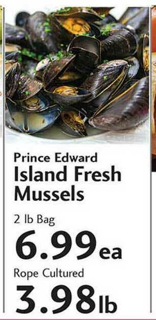Sunset Foods Prince Edward Island Fresh Mussels offer