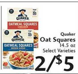 Sunset Foods Quaker Oat Squares offer