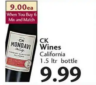 Sunset Foods Ck Wines offer