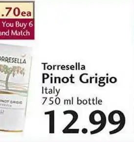 Sunset Foods Torresella Pinot Grigio offer