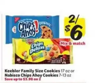 Winn Dixie Keebler Family Size Cookies Or Nabisco Chips Ahoy Cookies offer