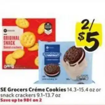 Winn Dixie Se Grocers Créme Cookies Or Snack Crackers offer