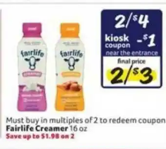 Winn Dixie Fairlife Creamer offer