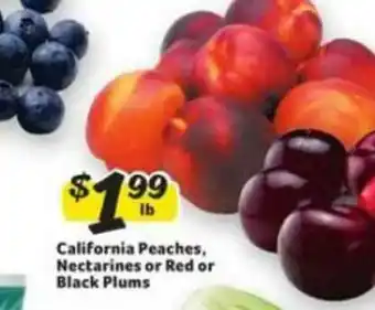Winn Dixie California Peaches, Nectarines Or Red Or Black Plums offer