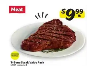 Winn Dixie T-bone Steak Value Pack offer