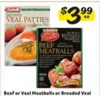 Winn Dixie Beef Or Veal Meatballs Or Breaded Veal offer