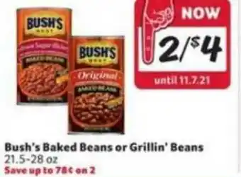 Winn Dixie Bush's Baked Beans Or Grillin' Beans offer