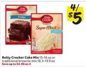 Winn Dixie Betty Crocker Cake Mix Or Traditional Brownie Mix offer