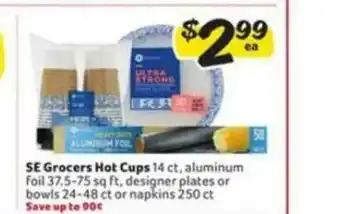 Winn Dixie Se Grocers Hot Cups offer