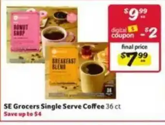 Winn Dixie Se Grocers Single Serve Coffee offer
