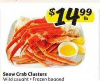 Winn Dixie Snow Crab Clusters offer