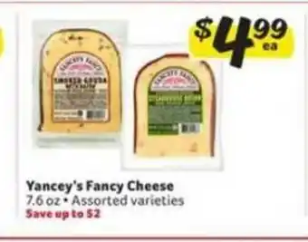 Winn Dixie Yancey's Fancy Cheese offer