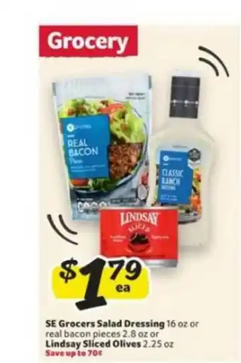 Winn Dixie Se Grocers Salad Dressing Or Lindsay Sliced Olives offer