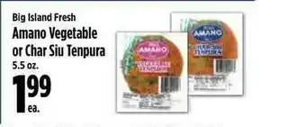 KTA Super Stores Amano Vegetable Or Char Siu Tenpura offer
