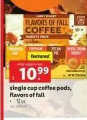 Lidl Single Cup Coffee Pods, Flavors Of Fall offer
