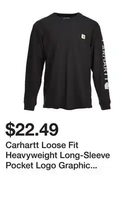 Tractor Supply Company Carhartt loose fit heavyweight long-sleeve pocket logo graphic t-shirt, 106023 offer