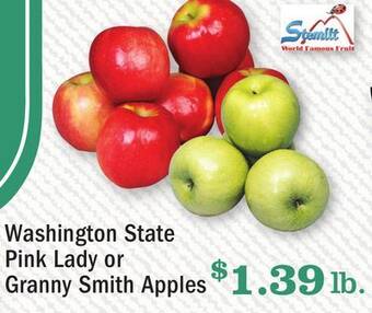 Heinen's Washington state pink lady or granny smith apples offer