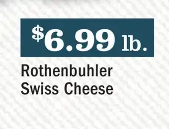 Heinen's Rothenbuhler swiss cheese offer