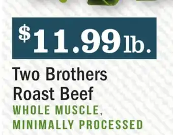 Heinen's Two brothers roast beef offer