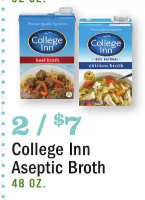 Heinen's College inn aseptic broth offer