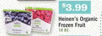 Heinen's Heinen's organic frozen fruit offer