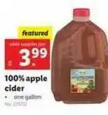 Lidl 100% Apple Cider offer