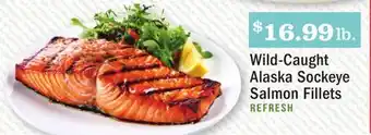 Heinen's Wild-caught alaska sockeye salmon fillets offer