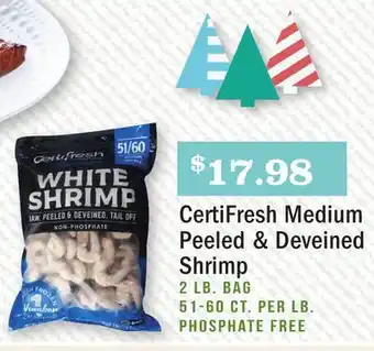 Heinen's Certifresh medium peeled & deveined shrimp offer