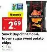 Lidl Snack Day Cinnamon & Brown Sugar Sweet Potato Chips offer