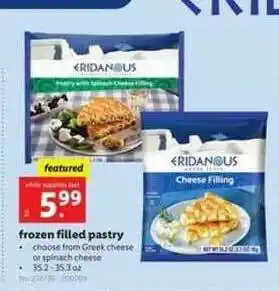 Lidl Frozen Filled Pastry offer