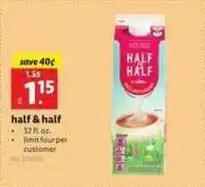 Lidl Half & Half offer