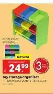 Lidl Toy Storage Organizer offer
