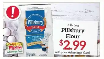 Martin's Pillsbury Flour 5 lb Bag offer