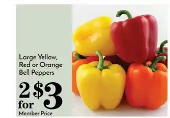 Pavilions Large Yellow, Red Or Orange Bell Peppers offer