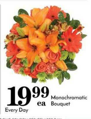 Pavilions Monochromatic Bouquet offer