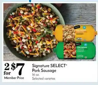 Pavilions Pork Sausages offer