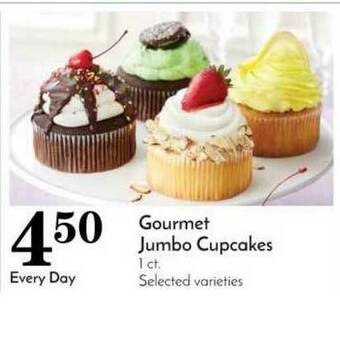 Pavilions Gourmet Jumbo Cupcakes offer